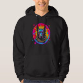 Belgian Malinois Dog Astronaut Hoodie (Voorkant)