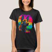 Belgian Malinois Dog Forest T-shirt (Voorkant)