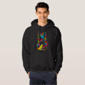 Belgian Malinois Dog Guitar Hoodie (Voorkant volledig)