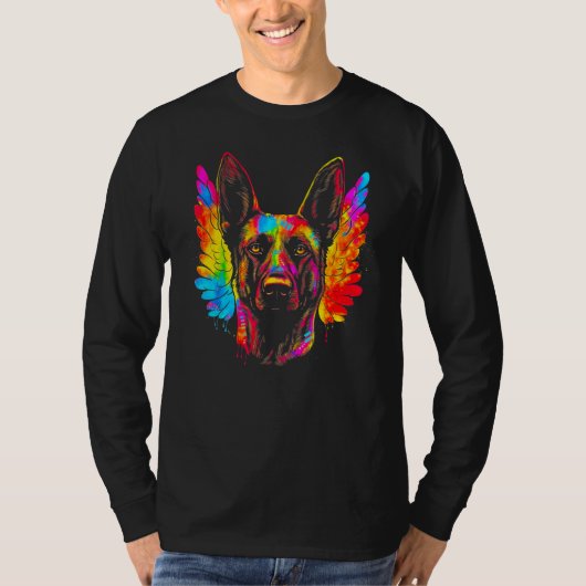 Belgian Malinois Dog Heaven T-shirt (Voorkant)