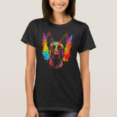 Belgian Malinois Dog Heaven T-shirt (Voorkant)