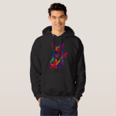 Belgian Malinois Dog Music Hoodie (Voorkant volledig)