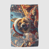 Belgian Malinois Dog Roller Onderzetter Christmas Golfhanddoek (Voorkant)