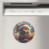 Belgian Malinois Dog Roller Onderzetter Christmas Magneet (Insitu (Vaatwasser))