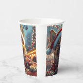 Belgian Malinois Dog Roller Onderzetter Christmas Papieren Bekers (Links)