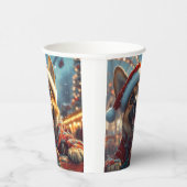 Belgian Malinois Dog Roller Onderzetter Christmas Papieren Bekers (Rechts)