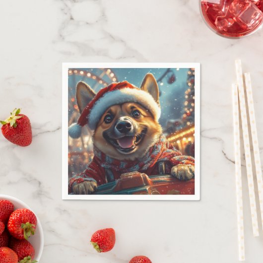 Belgian Malinois Dog Roller Onderzetter Christmas Servet (Insitu)