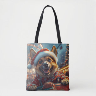 Belgian Malinois Dog Roller Onderzetter Christmas Tote Bag