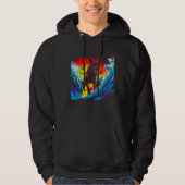 Belgian Malinois Dog Surfer Hoodie (Voorkant)