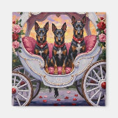 Belgian Malinois Dog Valentine's Day Magneet (Voorkant)