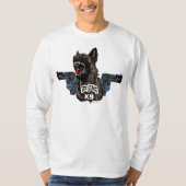 Belgian Malinois ELITE K9 PISTOOL T-shirt (Voorkant)