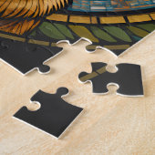 Belgian Malinois Glas in lood Style Illustration Legpuzzel (Zijkant)