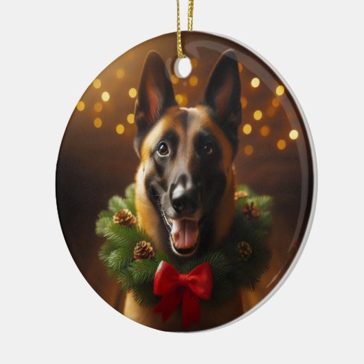Belgian Malinois Holiday Ornament (Links)