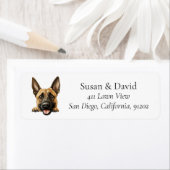 Belgian Malinois Hondenras Pet Lovers Etiket (Insitu)