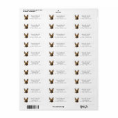 Belgian Malinois Hondenras Pet Lovers Etiket (Full Sheet)