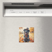 Belgian Malinois in Autumn verlaat Thanksgiving Magneet (Insitu (Vaatwasser))