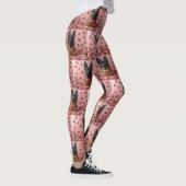 Belgian Malinois met Rozen - Valentijnsdag Leggings (Rechts)