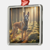 Belgian Malinois Metalen Ornament (Links)