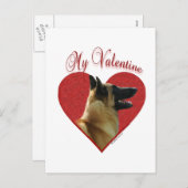 Belgian Malinois Mijn Valentijn Feestdagenkaart (Voorkant / Achterkant)