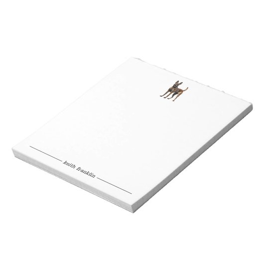 Belgian Malinois Personalized Notitieblok (Linkerzijde)