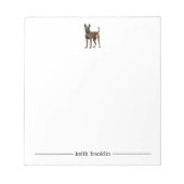 Belgian Malinois Personalized Notitieblok (Voorkant)