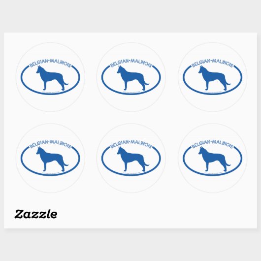 Belgian Malinois Silhouette Sticker (Vel)