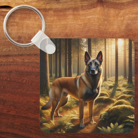 Belgian Malinois Sleutelhanger (Voorkant)