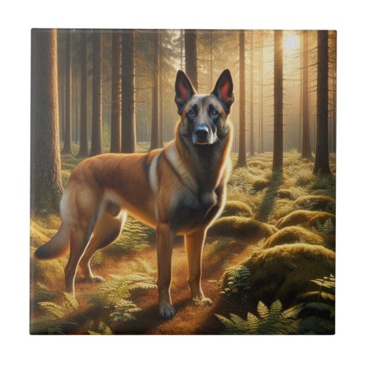 Belgian Malinois Tegeltje (Voorkant)
