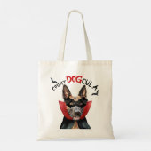 Belgian Malinois Vampire Dog Trick or treat Tote Bag (Achterkant)