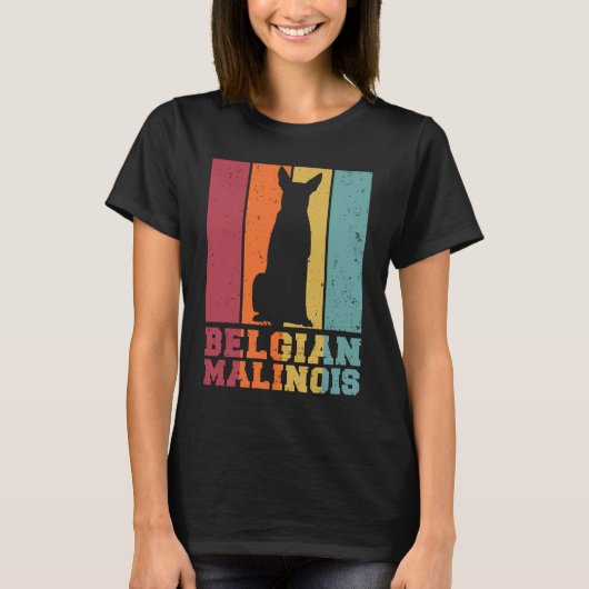 Belgian Malinois Vintage T-shirt (Voorkant)