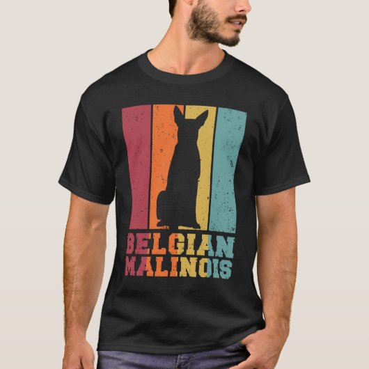 Belgian Malinois Vintage T-shirt (Voorkant)