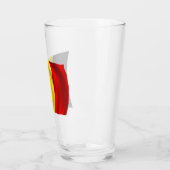 Belgian Pride Glass Tumbler – Bold Nationale Vlag (Links)