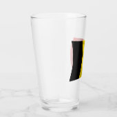 Belgian Pride Glass Tumbler – Bold Nationale Vlag (Rechts)