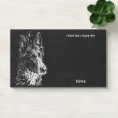 Belgian Sheepdog Abstract Art Hondennaam Post-it® Notes (Kantoor)