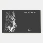 Belgian Sheepdog Abstract Art Hondennaam Post-it® Notes (Voorkant)