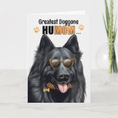 Belgian Sheepdog Beste HuMOM Ever Moederdag Feestdagen Kaart (Voorkant)