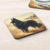 Belgian Sheepdog Bier Onderzetter (Linkerzijde)