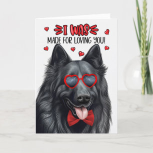 Belgian Sheepdog Gemaakt voor Loving You Valentijn Feestdagen Kaart