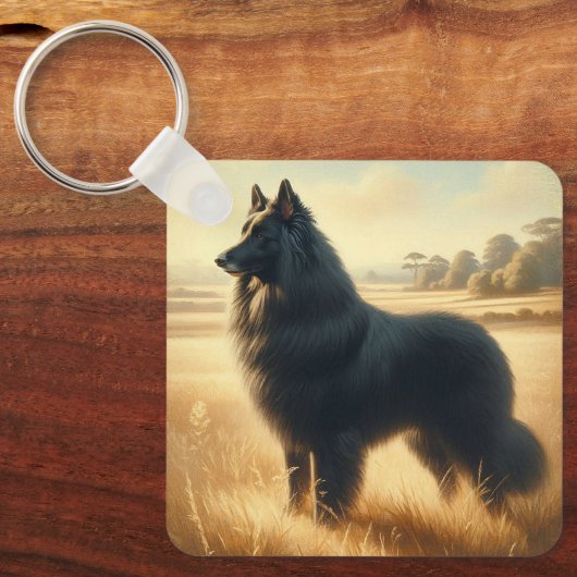 Belgian Sheepdog Sleutelhanger (Voorkant)