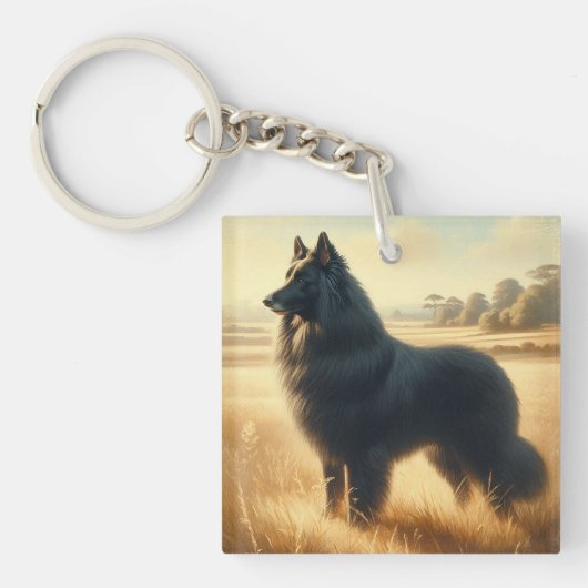 Belgian Sheepdog Sleutelhanger (Voorkant)