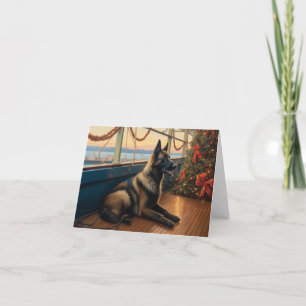 Belgian Shepherd Christmas Cruise: Pawsome Holiday Kaart