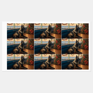 Belgian Shepherd Christmas Cruise: Pawsome Holiday Labels