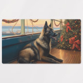 Belgian Shepherd Christmas Cruise: Pawsome Holiday Labels (Design 2)