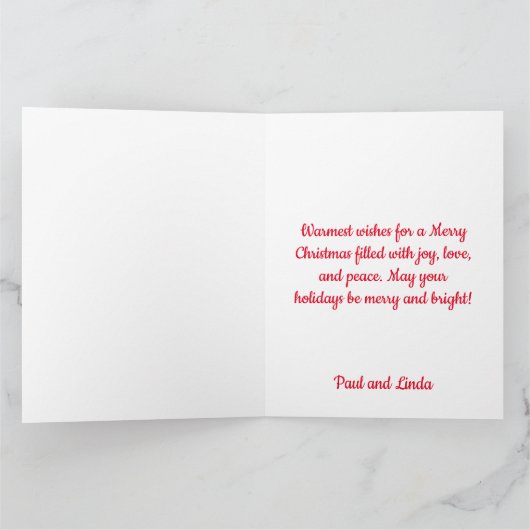 Belgian Shepherd Christmas Gepersonaliseerd Kaart (Binnen)