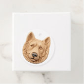 Belgian Shepherd Dog 3D geïnspireerd Bedankjes Labels (In situ)