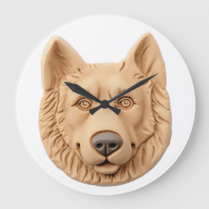Belgian Shepherd Dog 3D geïnspireerd Grote Klok