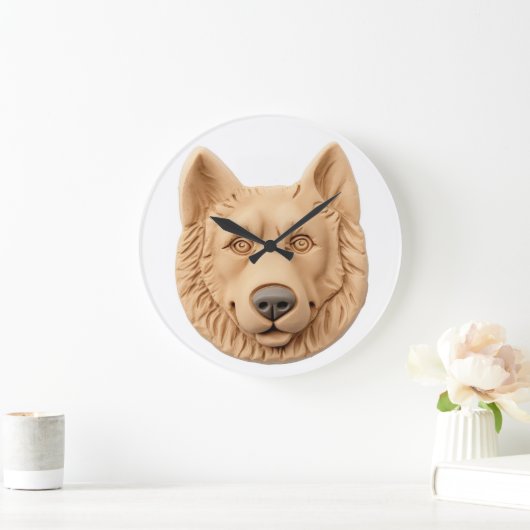 Belgian Shepherd Dog 3D geïnspireerd Grote Klok (Huis)