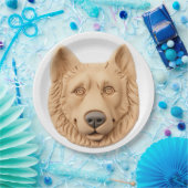 Belgian Shepherd Dog 3D geïnspireerd Papieren Bordje (Feest)