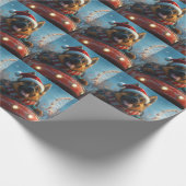 Belgian Shepherd Dog Roller Onderzetter Kerst Cadeaupapier (Hoek)