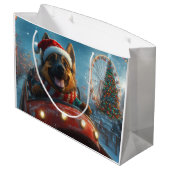 Belgian Shepherd Dog Roller Onderzetter Kerst Groot Cadeauzakje (Achterkant Gekanteld)